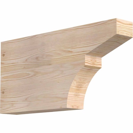 Ekena Millwork Monterey Smooth Rafter Tail, Douglas Fir, 3 1/2"W x 12"H x 24"L RFT04X12X24MON00SDF
